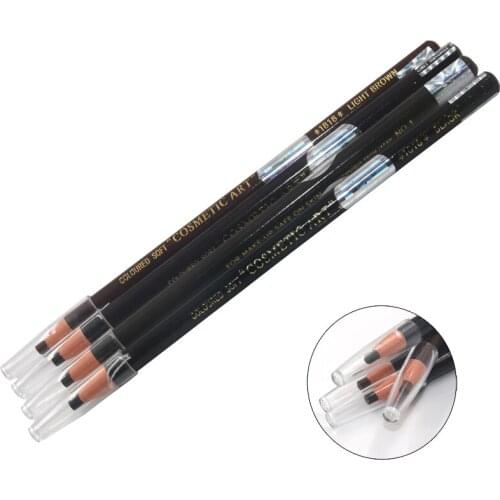 4 Pieces Cosmetic Waterproof Pull Eyebrow Pencil Permanent Makeup Supplier Waterproof Tattoo Pencil For Training Schools