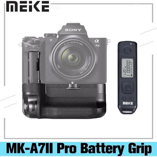 Meike MK-A7II Pro Built-in 2.4g Wireless Control Battery Grip for Sony A7 II A7R II as VG-C2EM With Remote