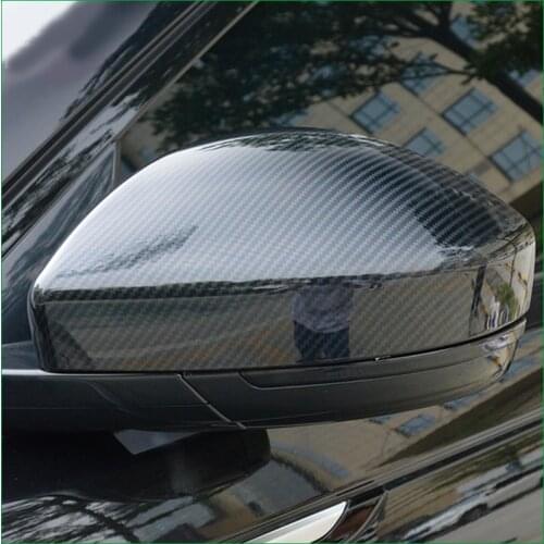 FOR Range Rover Velar 2016 2017 2018 ABS Carbon Print REAR SIDE-VIEW WING REARVIEW MIRROR COVER STICKER TRIM Car-styling
