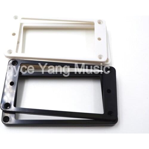 Niko 4pcs Black White Flat Plastic Humbucker Pickup Frame Holder Mounting Ring 5*7/7*9mm
