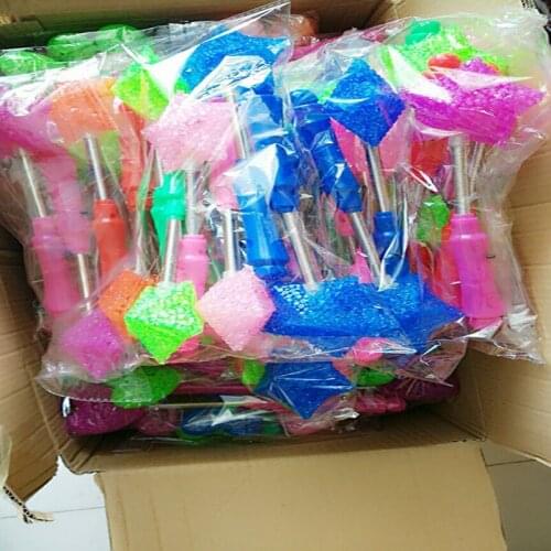 Wholesale 300pcs LED Glow Star Wand Mixed Rose Heart Shaped Stick Flashing Light Concert Party Novelty Items Led Toy