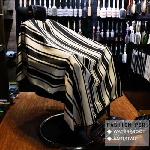Pro Hairdressing Cape Hair Cutting Trimmer Gown Fashion black and white stripes Apron Cloth for Salon Barber