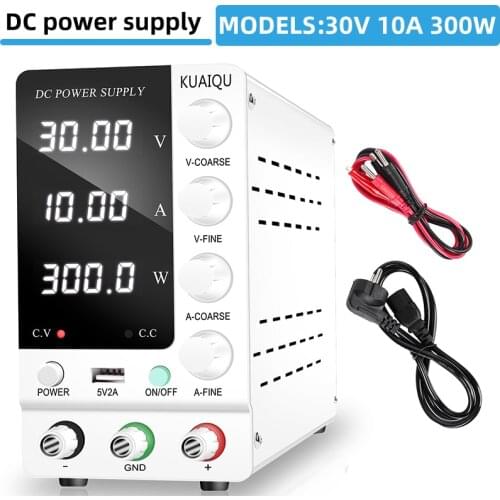 Newest USB 30V 10A Regulated Laboratory DC Power Supply Adjustable Voltage Regulator 60V 5A Stabilizer Switch Bench Power Source