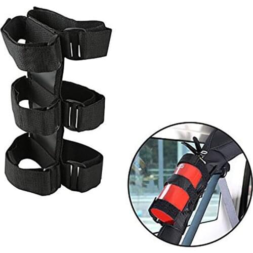 Adjustable Roll Bar Fire Extinguisher Holder 3 Lb for Jeep Wrangler Fire Extinguisher Holder Mount for ATV/UTV/SUV Truck