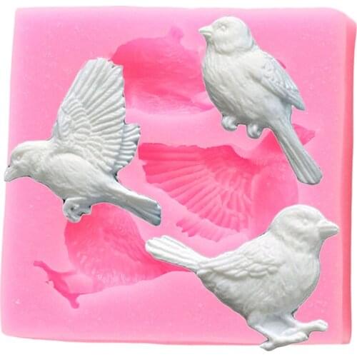 Sugarcraft Birds Silicone Mold Fondant Mold Cake Decorating Tools Candy Clay Chocolate Gumpaste Molds Resin Clay Soap Moulds