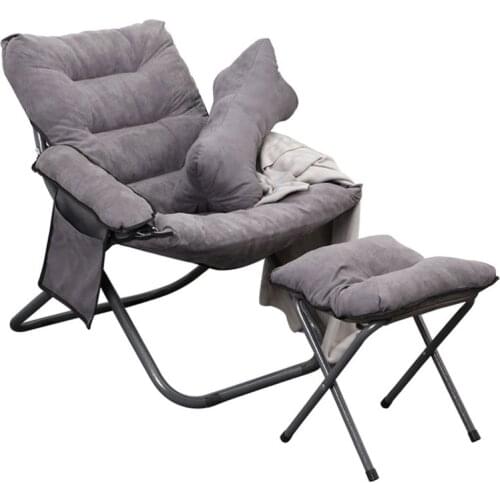 Folding sofa single creative backrest leisure chair simple office balcony lunch break lounge chair with armrest computer chair
