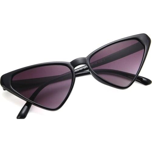 Black Cateye Sun Glasses For Women Vintage Triangle Cat Eye Sunglasses Designer Shades Glasses UV400 Driver Goggles 2021