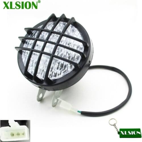XLSION LED Head Light Headlight For 50cc 110cc 125cc 150cc 200cc ATV Quad Go Kart Buggy Roketa SunL Taotao
