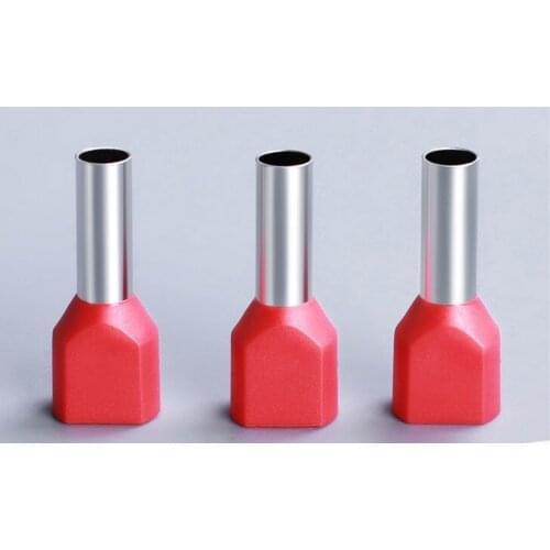 TE7508 2 X 20 AWG Twin Dual Entry Wire terminator Bootlace Ferrules For 2 X 0.75mm terminal connector