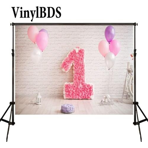 VinylBDS Photography Backdrops 10x10ft Newborn Photography Background Cake Photography Ballon for Photo Shoots