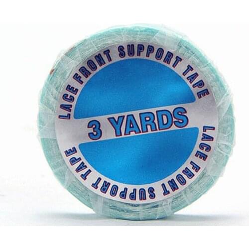 1" * 3 yards Lace Front Support Double-Sided Tape Roll/Glue/Blue Liner/Medical Adhesive for Toupees/Lace Wigs/Hair Extensions