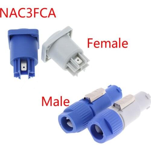 1pc Power Con Connector NAC3FCA 20A AC Cable Connector 250V 3 Pin Male Female Plug