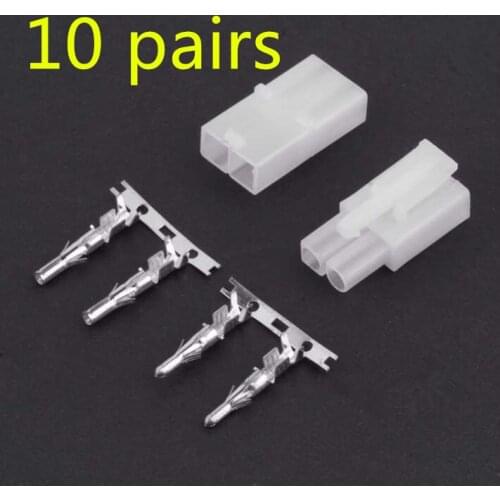 10pcs/lot big large Tamiya male femal plug connector with pin for FPV RC Model lipo battery charging cable