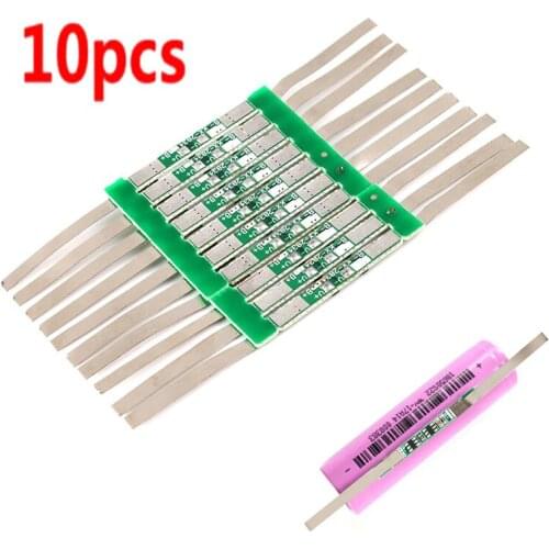 10pcs High-quality 3.7V 3A Li-ion Lithium Battery 18650 Charger Over Charge Protection Board With Solder Belt
