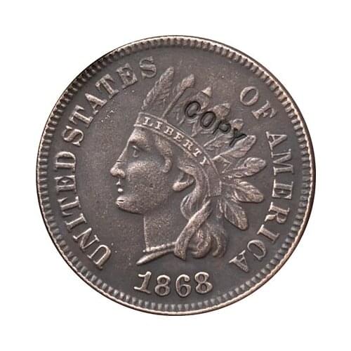 1868 Indian head cents coin copy