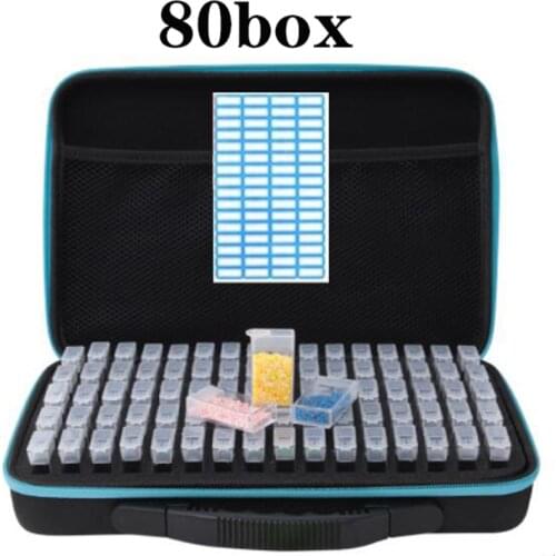 20/40/80 boxs diamond painting box Diamond Embroidery Accessories diamond mosaic Carry Case Container Storage Box Hand Bag Tools