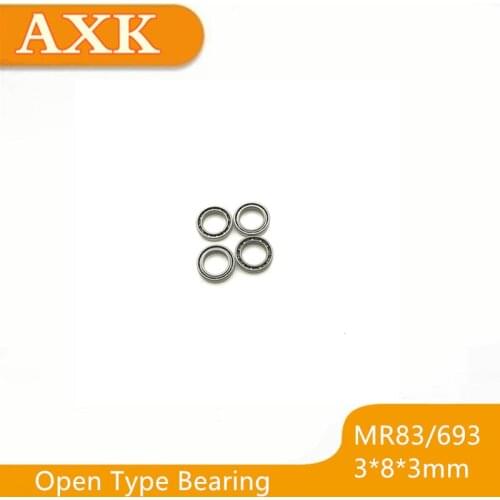 2021 Limited Special Offer Free Shipping 10pcs Mr83/693(3*8*3)open Mini Bearings 3*8*3 Abec-3