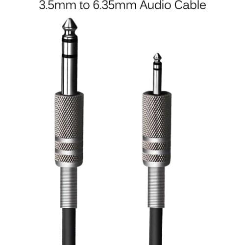 3.5mm to 6.35mm jack Audio cable male to male for notebook Computer PC Moblie phone to Microphone Mixer 1.5M 2M 3M 5M 8M