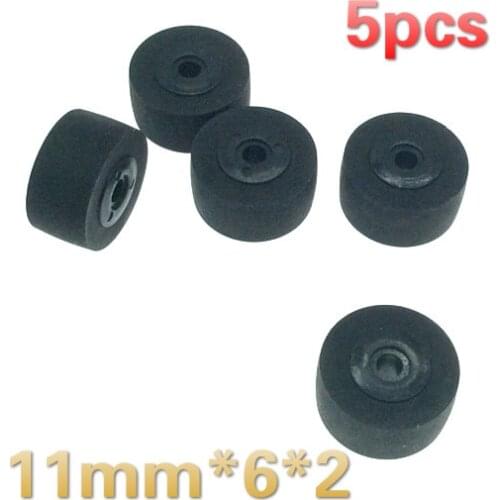 5pcs 11mm*6*2 vintage retractor press belt pulley deck audio pressure recorder cassette deck pinch roller tape Stereo player