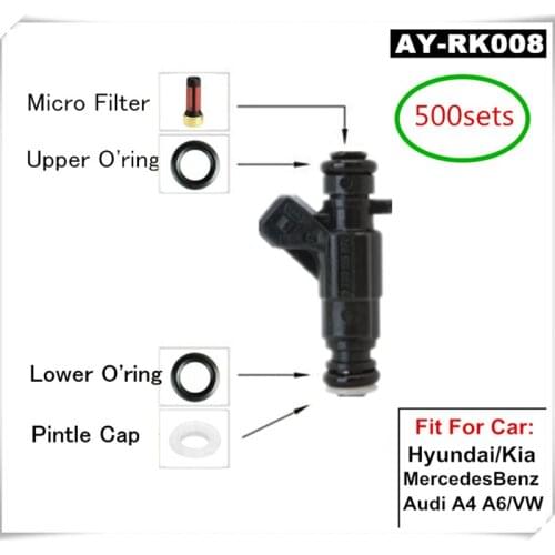 500Sets Fuel Fuel Injection Components Service Repair Kits Filters Orings Seals For Bosh #0280 Series injectors (AY-RK008)