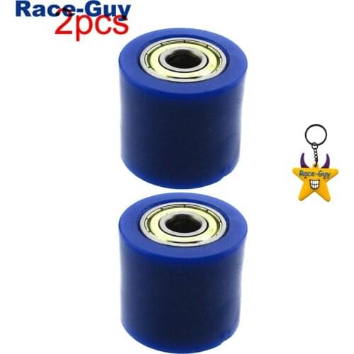 8mm Blue Chain Roller Pulley Tensioner For Chinese Pit Dirt Bike Motorcycle SSR TTR CRF50 XR50 YCF