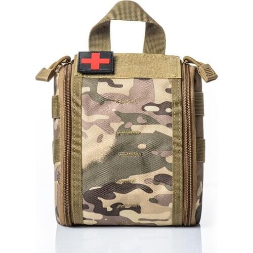 Camping First Aid kit Emergency First Aid Bag Empty Medical Bag Waterproof Military Tactical Black Outdoor
