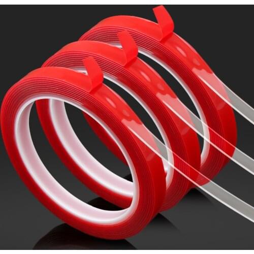 Car Acrylic Tape Transparent Double Sided Tape Sticker for renault duster megane scenic logan captur koleos kadjar kangoo Clio