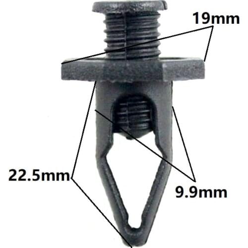 Car Auto Plastic Push Type Screw Rivet Retainer Fastener Bumper Pin Clips For Toyota