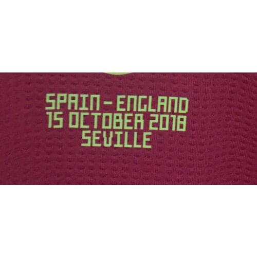 2018 SPain Match Details Spain VS England Game Details 15 October 2018 For Home