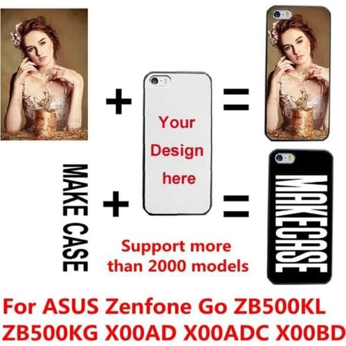 DIY Personalized custom photo name Customize printing your design picture cover case for ASUS Zenfone Go ZB500KL ZB500KG X00AD