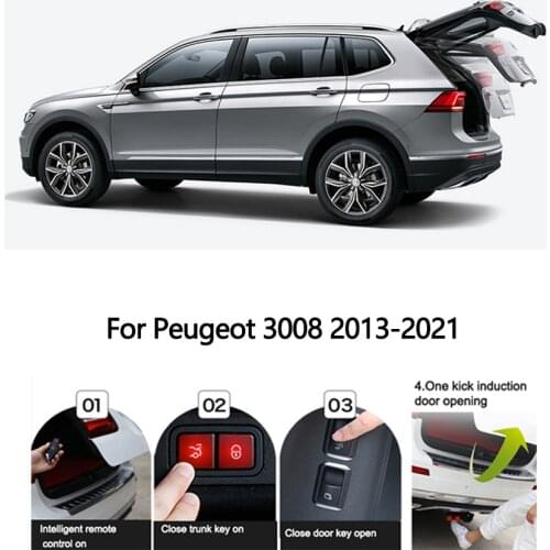 Electric Tailgate For Peugeot 3008 2013-2021 Car Power Trunk Lift Electric Hatch Tail Gate Auto Rear Door Tail Box Intelligent