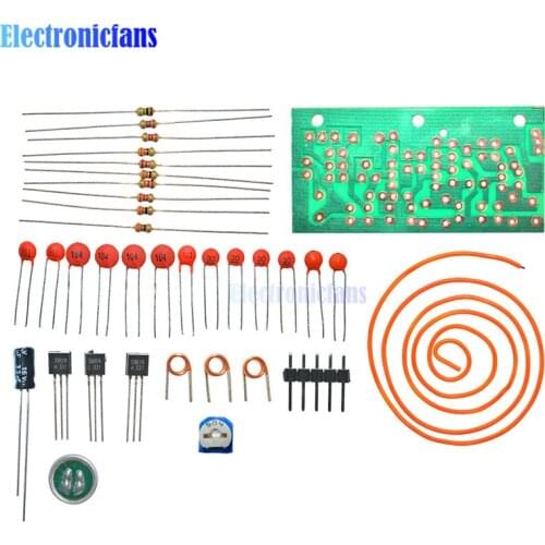 FM Radio High Frequency Wireless Microphone DIY Kits MIC Board Sound Electrical Siganl Transform Module Antenna 80MHz-103MHz