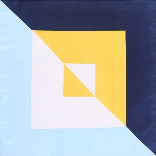 Geometric Plaid Square Scarves Women Silk Satin Neckerchief Fashion Brand Bandanna Headband Neck Tie Band Turban