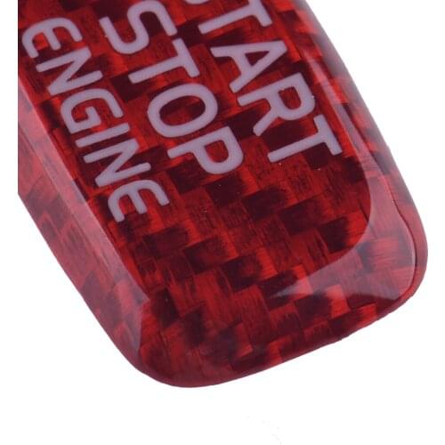 Red Engine Start Stop Switch Ignition Button Cover Trim Cap Sticker Frame Car Fit for Volvo XC60 V40 V60 S60 S60L XC60 S80L