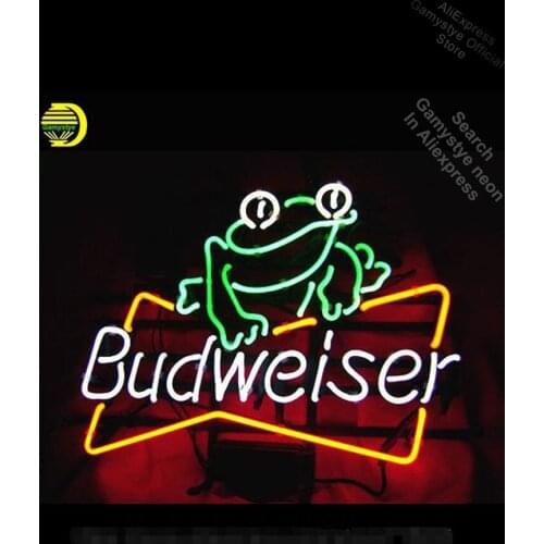 Neon Sign for Budweise Frog neon bulb Sign Garage neon lights Duty LED Light Polis Signage Shop coors light neon sign Led Tube