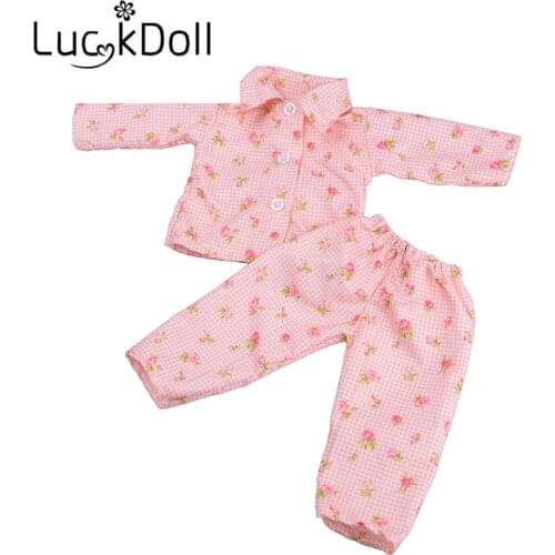 Luckdolls new doll pajamas for 18inch American dolls and 43cm bapf doll doll accessories