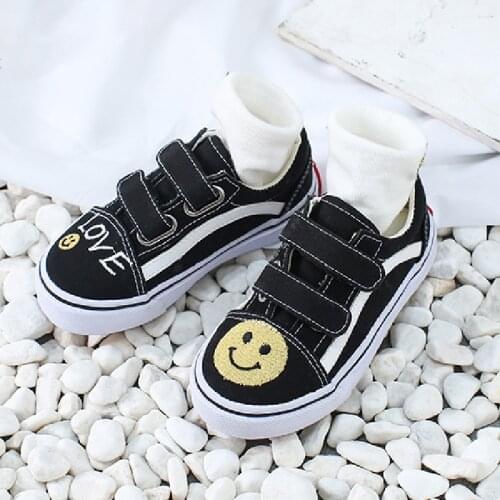 New Kids Sneakers For Girls Children Canvas Sneakers Boys Shoes Spring Autumn AB Style Black Low-Top Fashion zapatillas de lona