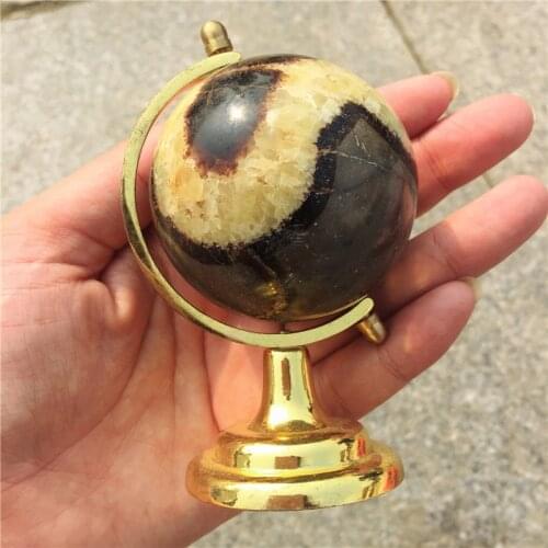 New arrivals natural Turtle stone ball tellurion cute globe crystal stone Home decoration Fashion Gift Office1pcs