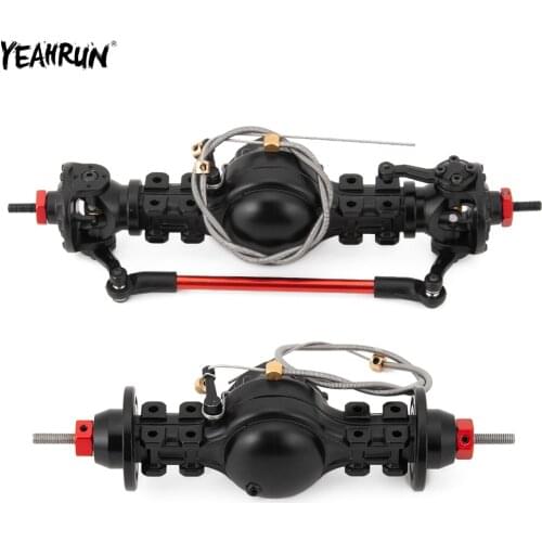 YEAHRUN Metal Front & Rear Axle Differential Built-in Steel Gear For 1/14 Tamiya Trailer Tractor RC Truck Car Upgrade Parts