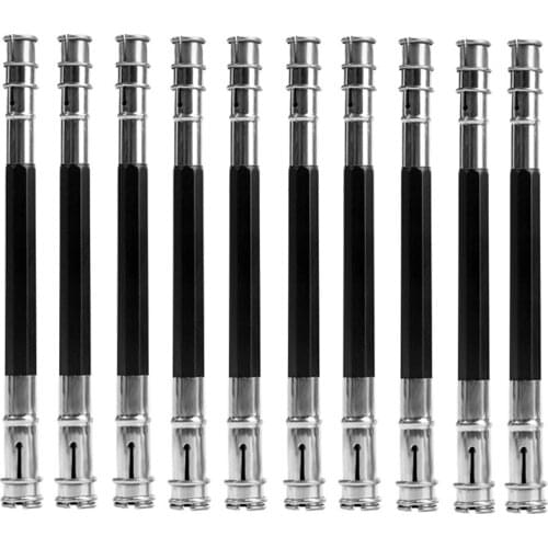 PPYY-10PCS Pencil Extender Holder Adjustable Pencil Lengthener Tool Coupling Device for School Art Writing
