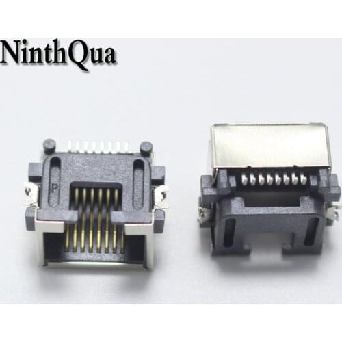 2pcs RJ45 Network jack 8P Shenboard SMD Network Female Socket H=8.6 Notebook NIC Interface