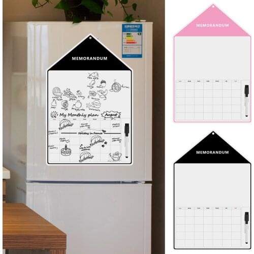 Nordic small house modeling soft magnetic creative refrigerator paste message board can erase magnetic stickers wall stickers