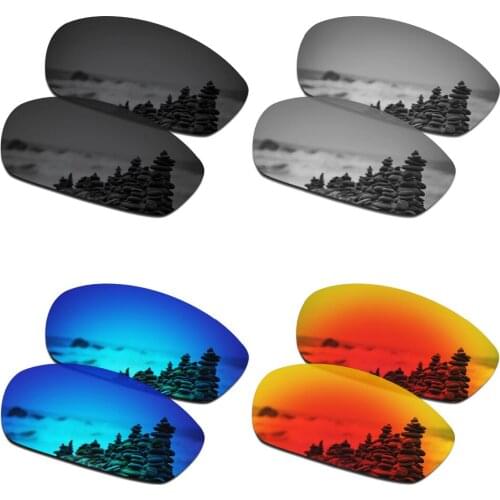 SmartVLT 4 Pairs Polarized Sunglasses Replacement Lenses for Oakley Whisker - 4 Colors