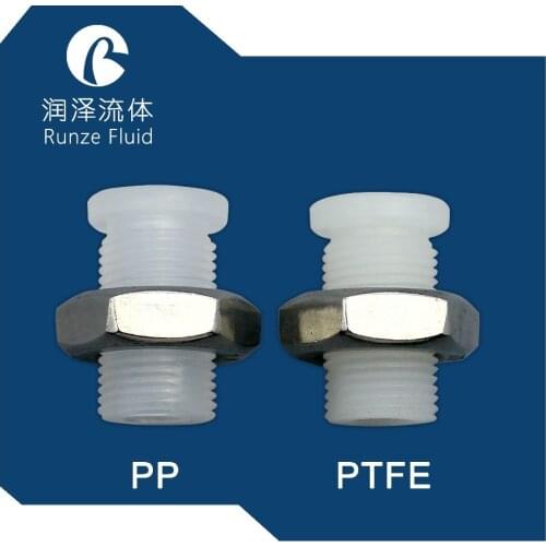 Plastic Bulkhead Union with 1/4-28UNF Female Screw