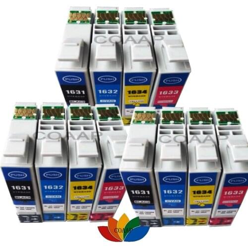 Compatible T163XL 16XL ink cartridge For Epson Workforce WF-2010W WF-2510WF WF-2520NF WF-2530WF WF-2540WF printers 12pcs/lot ink