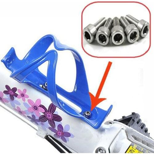 5 pcs M5 x 12mm hex bolts hexagon screws for bike bicycle water bottle cage holder rack stainless steel bolt cycling accessories