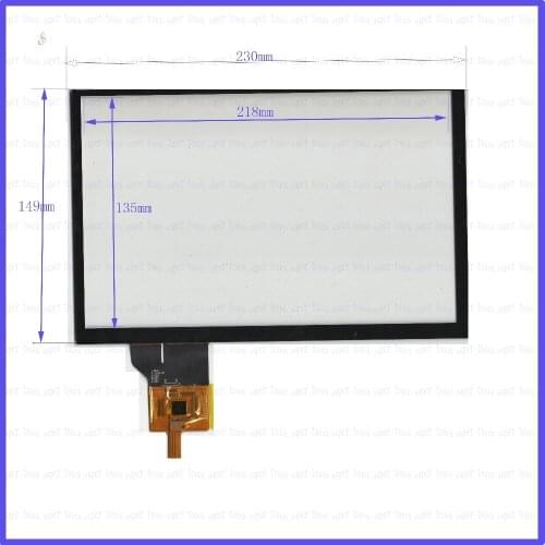 ZhiYuSun KDT-5881 230mm*149mm Capacitive touch screen panel for Car DVD, 230*149GPS screen glass