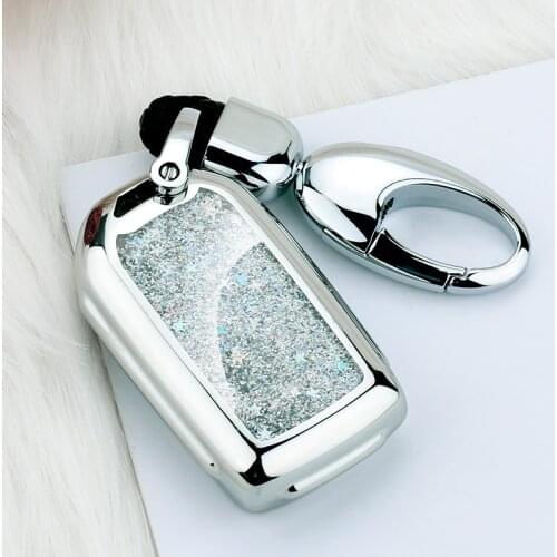 Quicksand Smart Remote Car Key Cover For Honda Vezel city civic Jazz BRV BR-V HRV CRV Odyssey Accord 2013-2017 Protection Case