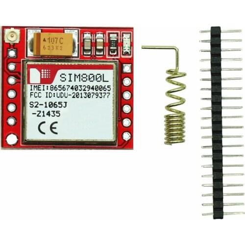 1PCS SIM800L GPRS transfer board micro SIM GSM Core board 4 frequency module TTL