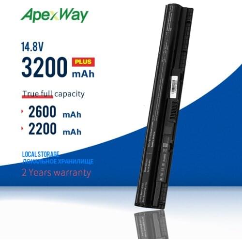 2200mAh 14.4V Laptop Battery For Dell K185W M5Y1K WKRJ2 GXVJ3 HD4J0 For Dell Inspiron 3451 3551 5455 5458 5555 series